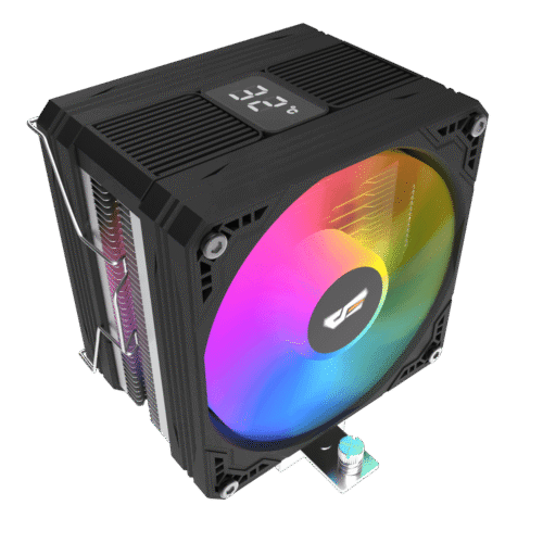 Darkflash M400 Plus Black ARGB CPU Air Cooler 4 Heatpipes 120mm Hydro Bearing Fan - Darkflash M400 Plus Black