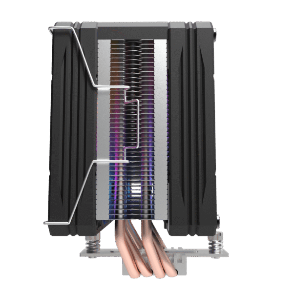 Darkflash E400 Plus Black ARGB CPU Air Cooler Digital Display 4 Heat Pipes - Darkflash E400 Plus Black