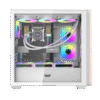 Darkflash DS900WS White ATX Panoramic Wood Accent Gaming Case USB Type-C - Darkflash DS900WS White