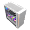 Darkflash DS900WS White ATX Panoramic Wood Accent Gaming Case USB Type-C - Darkflash DS900WS White