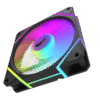Darkflash DM12R F Reverse Blade 120mm ARGB Fan Black Hydro Bearing - Darkflash DM12R F Reverse Black