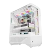 202508180077264 Darkflash DY460 White ATX Mid-Tower Panoramic Three-Sided Tempered Glass Dual-Chamber Back-Connect Case - Darkflash DY460 White