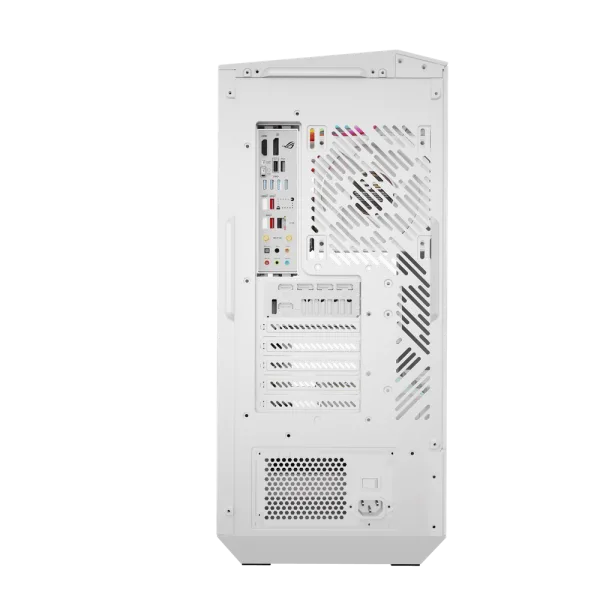 202508180077268 Darkflash DY460 White ATX Mid-Tower Panoramic Three-Sided Tempered Glass Dual-Chamber Back-Connect Case - Darkflash DY460 White