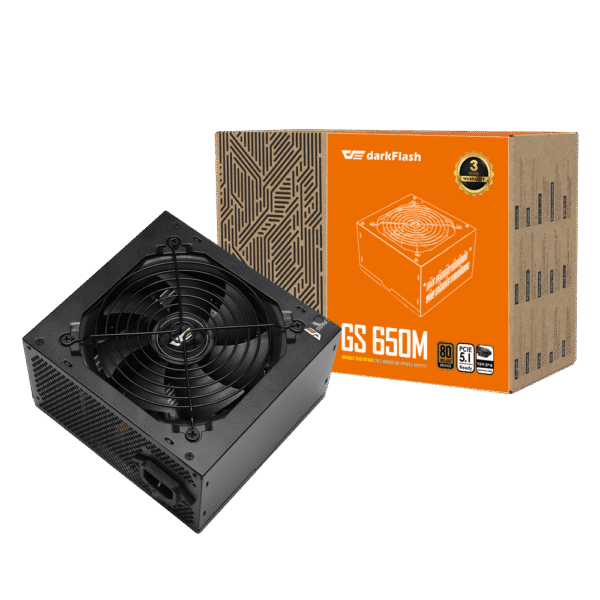 Darkflash GS650 650W 80+ Bronze Full Modular PSU ATX v3.1 PCIe 5.1 - Darkflash GS650