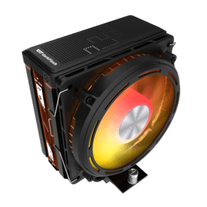 Darkflash E400 Plus Top Black ARGB CPU Air Cooler Digital Temp Display 4 Heat Pipes - Darkflash E400 Plus Top