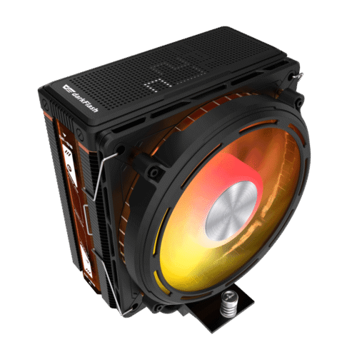 Darkflash E400 Plus Top Black ARGB CPU Air Cooler Digital Temp Display 4 Heat Pipes - Darkflash E400 Plus Top