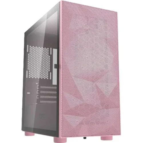 Darkflash DLM21 Mesh Pink mATX Gaming Case Hinged Tempered Glass - Darkflash DLM21 Pink