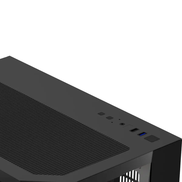 Coolman Spectra M-ATX / ITX PC Case Dual Chamber with Customizable LCD Screen