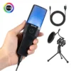Redragon Adne USB Streaming Microphone RGB Cardioid with Pop Filter - GM212