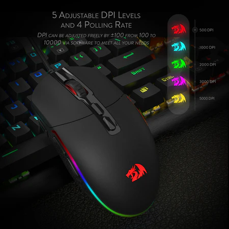 55-100-011_07_450x450 Redragon Invader Wired Gaming Mouse 10000 DPI RGB Rapid Fire Button - Redragon INVADER RD M719-RGB