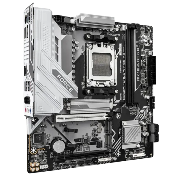 GIGABYTE B850M FORCE WIFI6E V2 AMD AM5 B850 Micro-ATX Motherboard DDR5 PCIe 5.0 - GA-B850M-FORCE-WF6E-V2