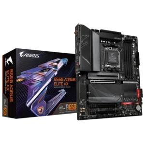 670 (4) Gigabyte B650 AORUS ELITE AX AMD B650 AM5 ATX Motherboard DDR5 WiFi 6E PCIe 5.0 M.2 - GA-B650-AORUS-ELITE-AX