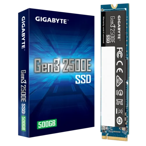 GIGABYTE Gen3 2500E 500GB M.2 2280 NVMe SSD PCIe 3.0 x4 - GP-G325E500G