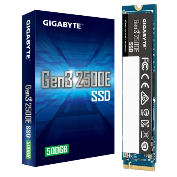 GIGABYTE Gen3 2500E 500GB M.2 2280 NVMe SSD PCIe 3.0 x4 - GP-G325E500G