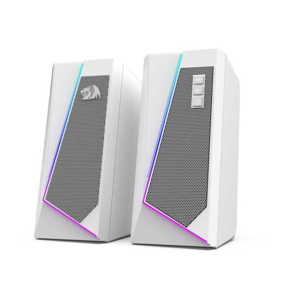 6950376717757.1_1600x Redragon Anvil White 2.0 Channel RGB Desktop Speakers Touch Control Enhanced Bass - Redragon ANVIL WHITE RD GS520