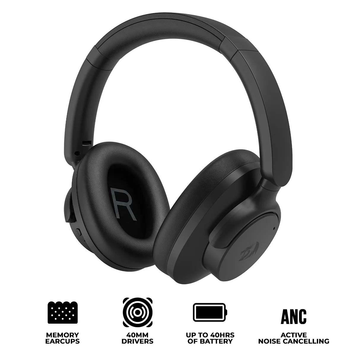 Redragon Vibecore 600X Bluetooth ANC Headphone 40mm Drivers – Redragon VIBECORE 600X RD H610...