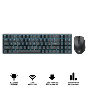 Redragon BS-8773 Wireless Mechanical Keyboard and Mouse Combo 75% Layout Low Profile - Redragon RD BS-8773
