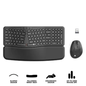 Redragon BS-7162MAX Ergonomic Wireless Keyboard and Vertical Mouse Bundle 4000 DPI - Redragon RD BS-7162MAX