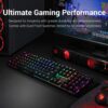 Redragon Mitra V2 104 Key RGB Mechanical Keyboard Blue Switch N-Key Rollover - Redragon MITRA V2 RD K551RGB-1