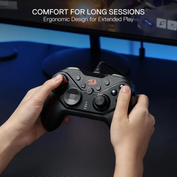 Redragon Rift Wired Gamepad PC Switch PS3 Compatible Programmable Keys - G710