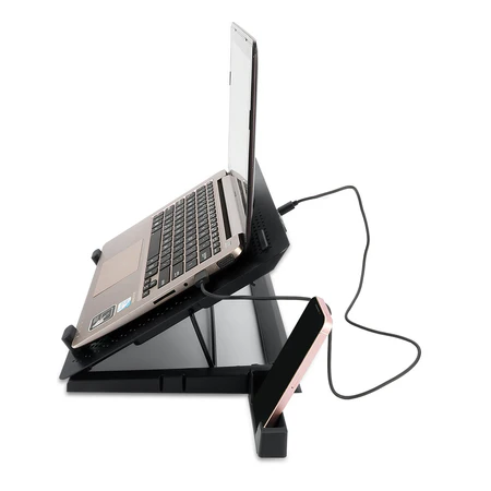 Redragon Ivy Laptop Cooler 5 Fans Aluminum Panel RGB 15.6 Support - RD GCP500