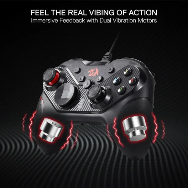 Redragon Rift Wired Gamepad PC Switch PS3 Compatible Programmable Keys - G710