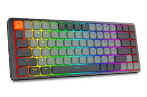 Redragon Azure 75% Aluminum Low Profile Tri-Mode Wireless Mechanical Keyboard RGB Win/Mac - Redragon AZURE RD K652GG-RGB-PRO