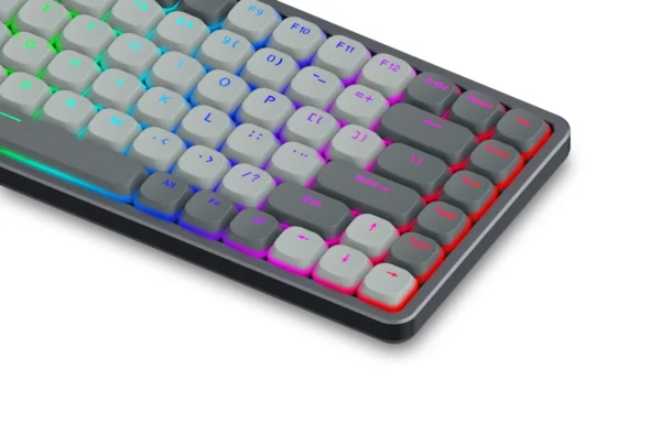 Redragon Azure 75% Aluminum Low Profile Tri-Mode Wireless Mechanical Keyboard RGB Win/Mac - Redragon AZURE RD K652GG-RGB-PRO
