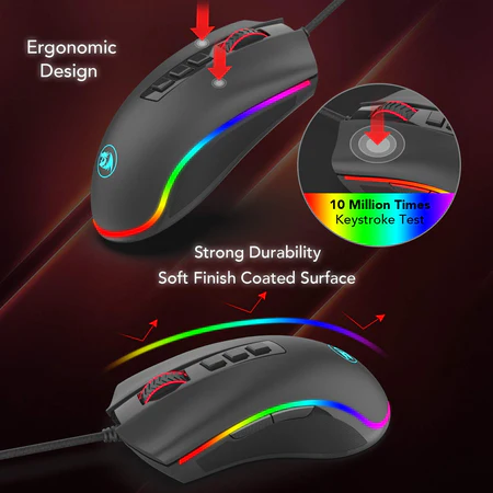 8_3450637a-073f-4929-bef0-a869cf2b6f90_450x450 Redragon Cobra Wired Gaming Mouse 10000 DPI RGB Programmable - Redragon COBRA BLACK RD M711-2