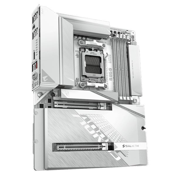 B850 AORUS STEALTH ICE_04 GIGABYTE B850 AORUS STEALTH AMD B850 AM5 ATX Motherboard DDR5 WiFi 7 PCIe 5.0 - GA-B850-A-STEALTH | GA-B850-A-STEALTH-ICE