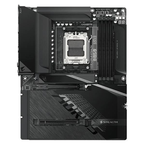 B850 AORUS STEALTH_02 GIGABYTE B850 AORUS STEALTH AMD B850 AM5 ATX Motherboard DDR5 WiFi 7 PCIe 5.0 - GA-B850-A-STEALTH | GA-B850-A-STEALTH-ICE