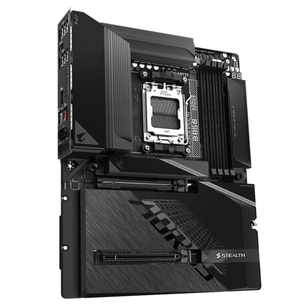 B850 AORUS STEALTH_03 GIGABYTE B850 AORUS STEALTH AMD B850 AM5 ATX Motherboard DDR5 WiFi 7 PCIe 5.0 - GA-B850-A-STEALTH | GA-B850-A-STEALTH-ICE