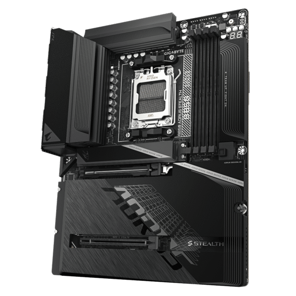 B850 AORUS STEALTH_05 GIGABYTE B850 AORUS STEALTH AMD B850 AM5 ATX Motherboard DDR5 WiFi 7 PCIe 5.0 - GA-B850-A-STEALTH | GA-B850-A-STEALTH-ICE