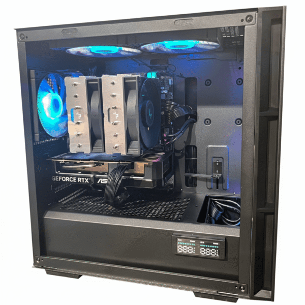 Crescent | Mid-Range AMD Ryzen 5 7600 RTX 5060 Ti Gaming PC - 32GB DDR5 2TB NVMe SSD for 1440p Gaming and Video Editing