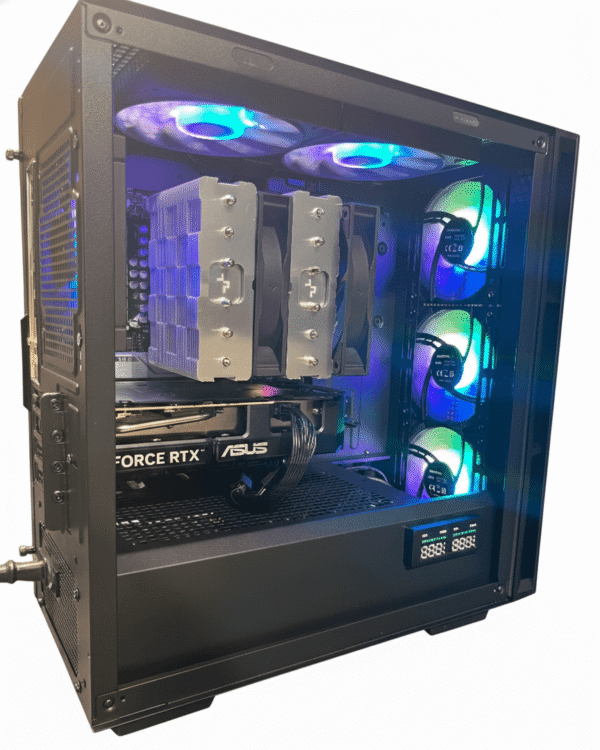 Crescent | Mid-Range AMD Ryzen 5 7600 RTX 5060 Ti Gaming PC - 32GB DDR5 2TB NVMe SSD for 1440p Gaming and Video Editing