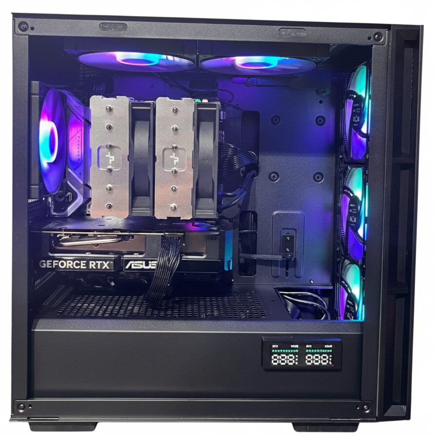 Crescent | Mid-Range AMD Ryzen 5 7600 RTX 5060 Ti Gaming PC – 32GB DDR5 2TB NVMe SSD for 1440p...