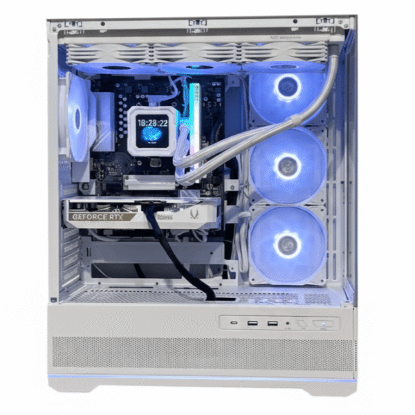 Driftwood | Mid-Range AMD Ryzen 7 8700F RTX 5060 Gaming PC - 32GB DDR5 1TB NVMe SSD White Build for 1440p Gaming and Content Creation