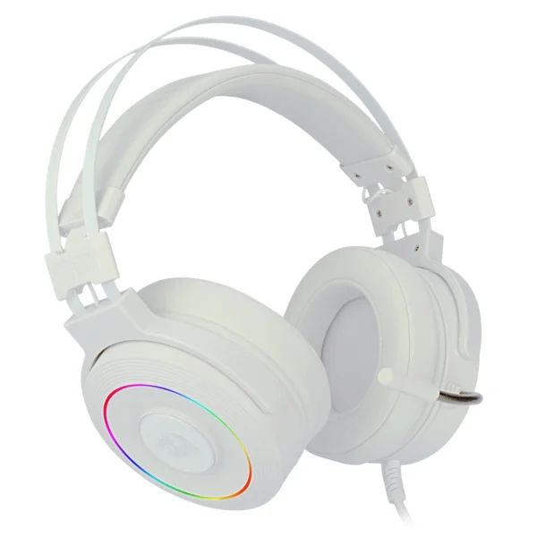 Redragon Lamia 2 White Virtual 7.1 Surround Sound RGB Gaming Headset with Stand - Redragon LAMIA 2 W/STAND RD H320W-RGB