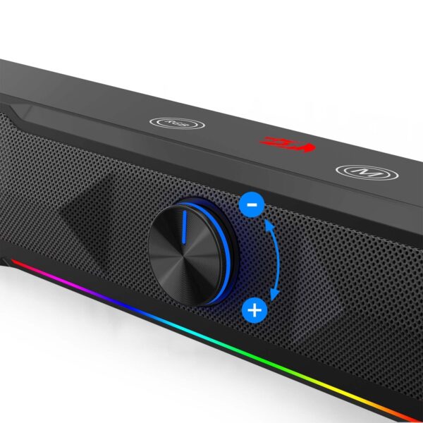 Redragon Catnonn RGB Dual Mode Gaming Soundbar Bluetooth Wired Volume Knob - Redragon CATNONN RD GS516