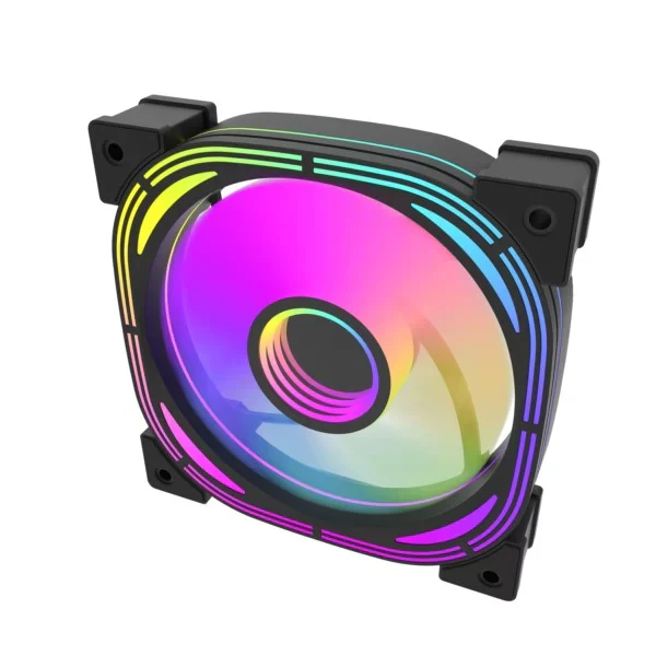 Darkflash INF 24 120mm ARGB Case Fan 1200 RPM 65 CFM Black - Darkflash Infinity 24 Single Black 3 Darkflash INF 24 120mm ARGB Case Fan 1200 RPM 65 CFM Black - Darkflash Infinity 24 Single Black - Image 3