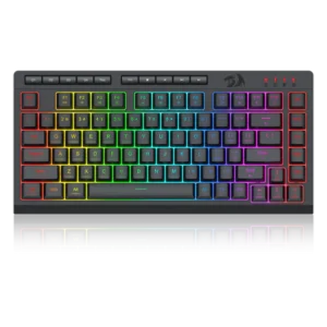 Redragon Crescent White-Green Wired Gaming Keyboard 75% Compact Quiet Switch RGB - Redragon CRESCENT RD K524-RGB