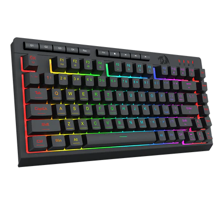 Redragon Crescent White-Green Wired Gaming Keyboard 75% Compact Quiet Switch RGB - Redragon CRESCENT RD K524-RGB