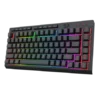 Redragon Crescent White-Green Wired Gaming Keyboard 75% Compact Quiet Switch RGB - Redragon CRESCENT RD K524-RGB