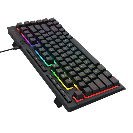 Redragon Crescent White-Green Wired Gaming Keyboard 75% Compact Quiet Switch RGB - Redragon CRESCENT RD K524-RGB