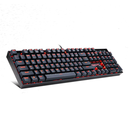 Redragon Mitra 104 Key Mechanical Gaming Keyboard Blue Switch RED LED Backlit - Redragon MITRA SINGLE LED RD K551-1 2 Redragon Mitra 104 Key Mechanical Gaming Keyboard Blue Switch RED LED Backlit - Redragon MITRA SINGLE LED RD K551-1 - Image 2