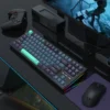 Redragon Bes TKL Mechanical Gaming Keyboard Silver Switch White Backlit 87 Key - Redragon BES RD K611-BGB