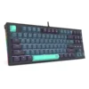 Redragon Bes TKL Mechanical Gaming Keyboard Silver Switch White Backlit 87 Key - Redragon BES RD K611-BGB