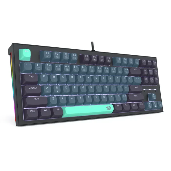 Redragon Bes TKL Mechanical Gaming Keyboard Silver Switch White Backlit 87 Key - Redragon BES RD K611-BGB