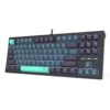 Redragon Bes TKL Mechanical Gaming Keyboard Silver Switch White Backlit 87 Key - Redragon BES RD K611-BGB