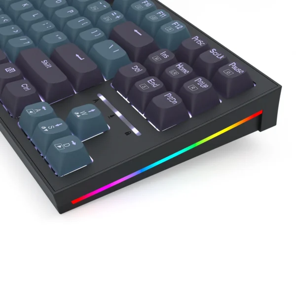 Redragon Bes TKL Mechanical Gaming Keyboard Silver Switch White Backlit 87 Key - Redragon BES RD K611-BGB